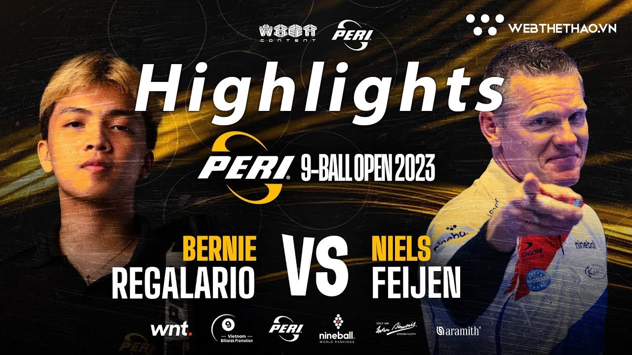 Highlights | BERNIE REGALARIIO VS NIELS FEIJEN | Giải billiards Peri 9-Ball Open 2023