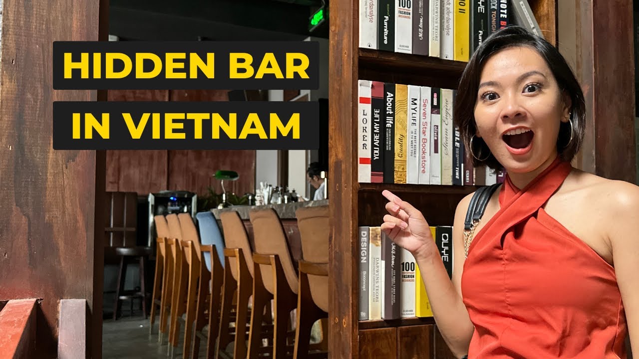 A Secret Bar Behind a Bookshelf in Saigon, Vietnam #saigonnightlife