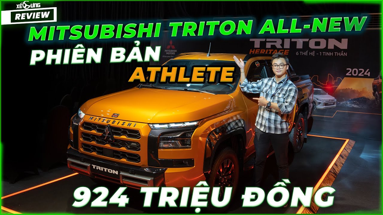 Mitsubishi Triton Athlete giá 924 triệu: Máy Bi-Turbo mới, nội thất đẹp, ngoại thất gây tranh cãi ?