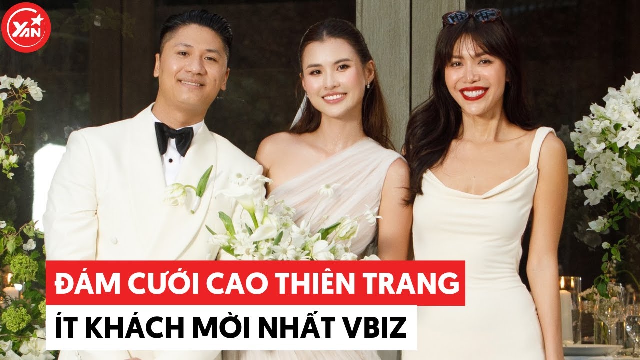 Đám cưới ít khách mời nhất Vbiz: Cô dâu Cao Thiên Trang đầu tiệc đã cụng ly với Minh Tú