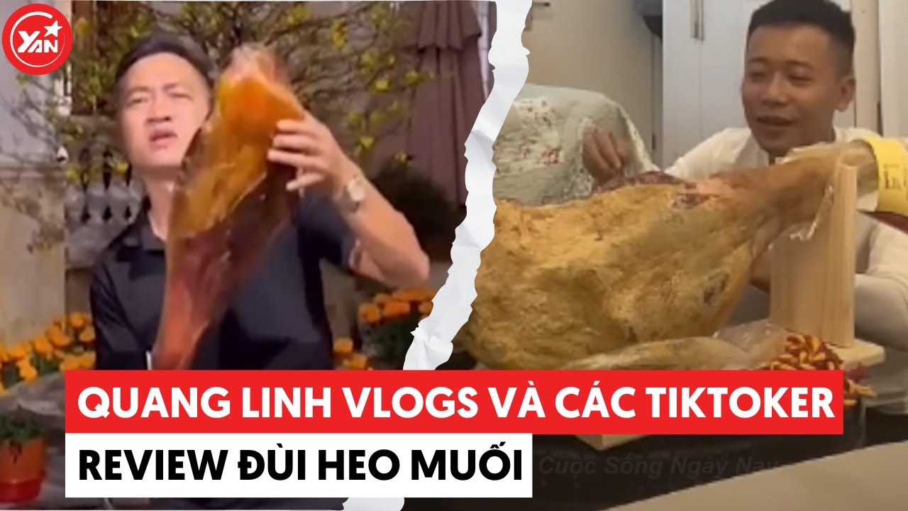 Quang Linh Vlogs và nhiều TikToker review chân thật “đùi heo muối Thái Công”