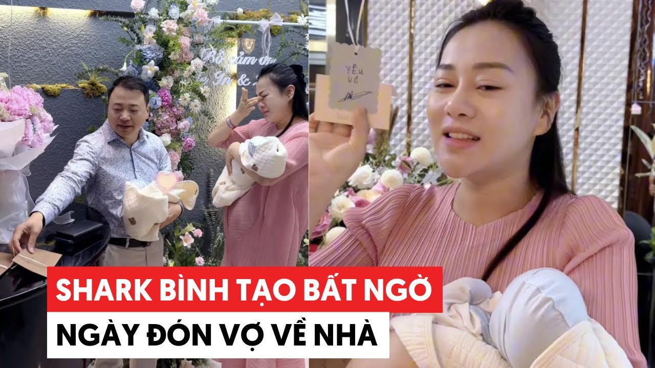 Phương Oanh sinh con có mẹ chồng lẫn mẹ ruột chờ, shark Bình tạo bất ngờ ngày đón vợ về