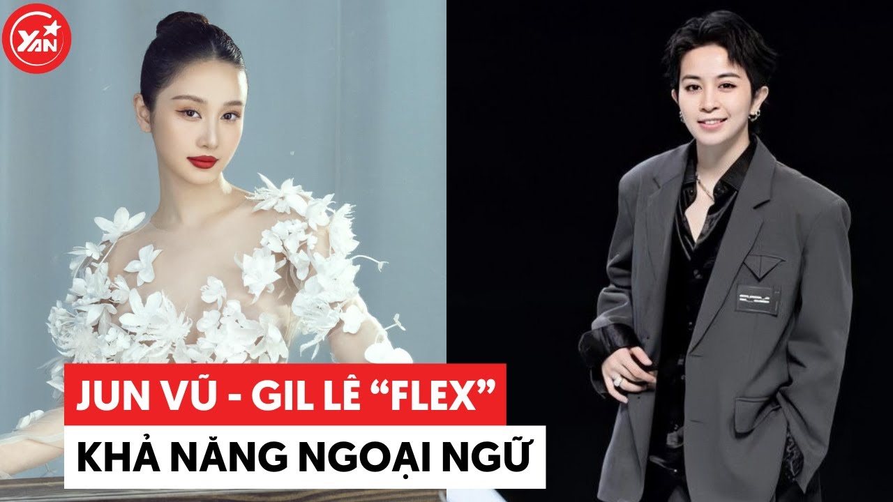 Gil Lê - Jun Vũ "flex" ngoại ngữ trong lễ trao giải "Ngôi Sao Xanh"