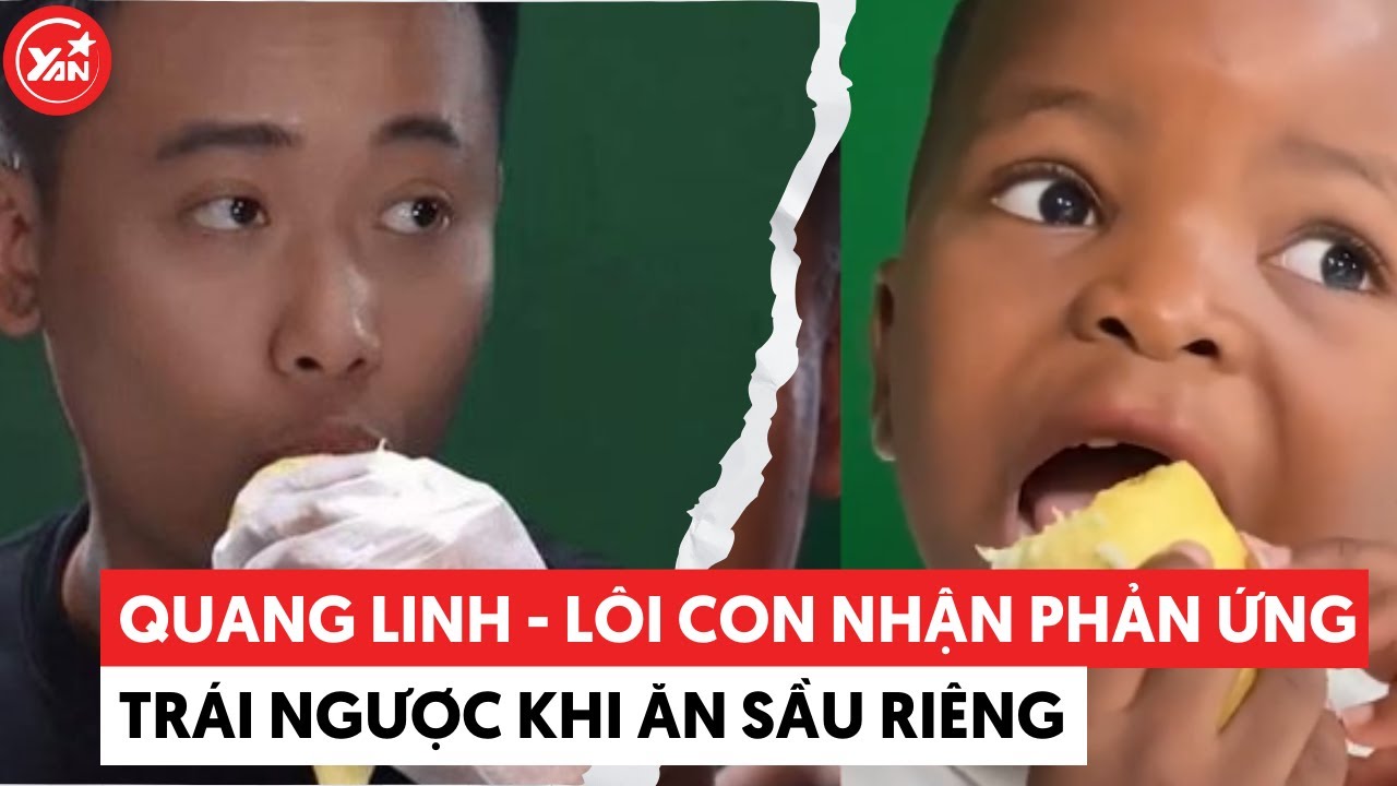 Cùng ăn sầu riêng nhưng Quang Linh Vlogs - Lôi Con nhận 2 phản ứng trái ngược