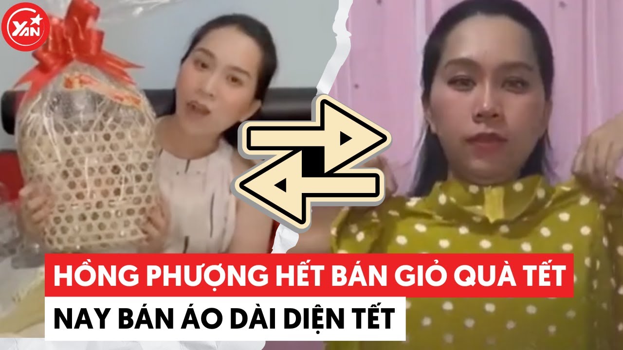 Hồng Phượng hết bán giỏ quà, lại bán thêm áo dài cũ diện ngày Tết