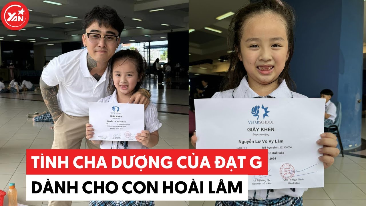 Tình cha dượng của Đạt G dành con Hoài Lâm: Tự hào khoe thành tích học tập của các con