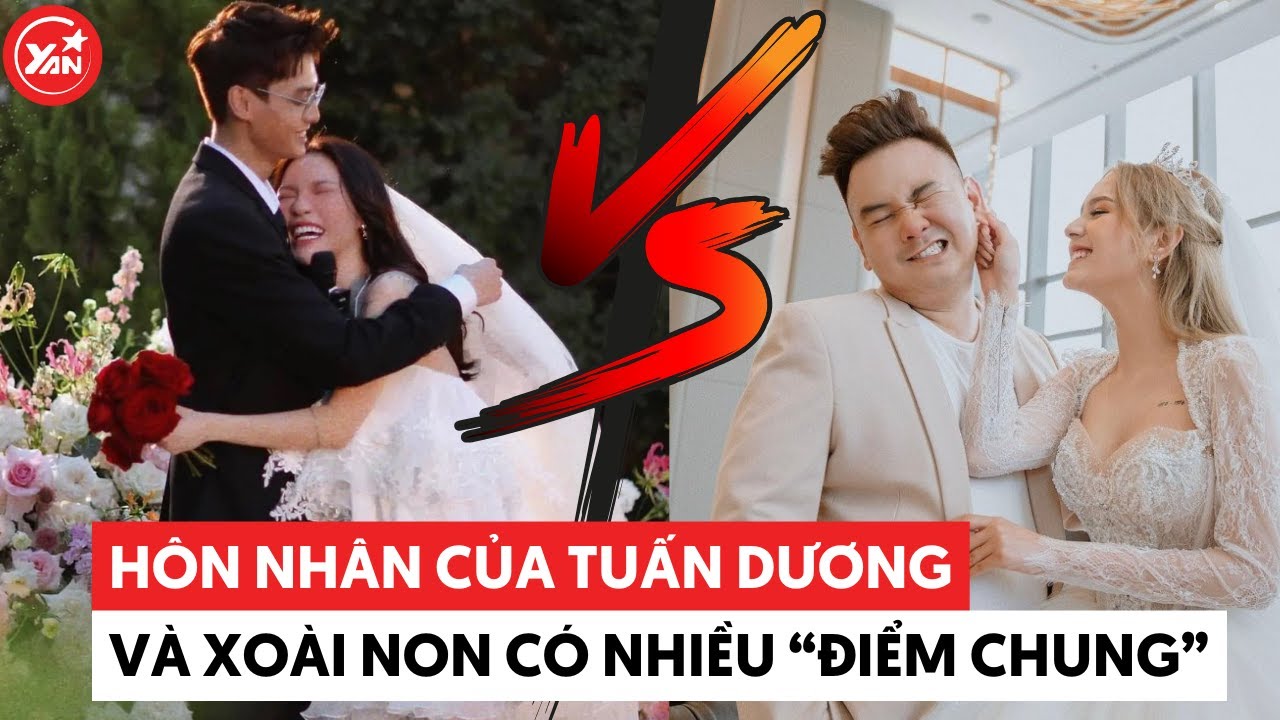 Hôn nhân của Tuấn Dương và Xoài Non lại có nhiều điểm chung đến lạ