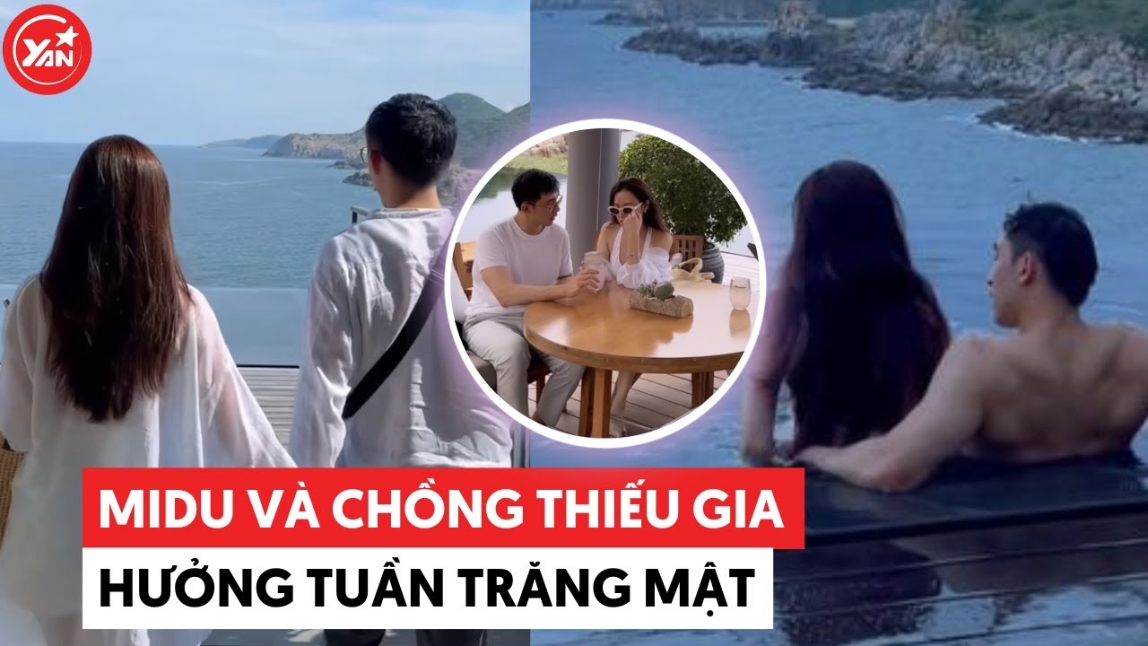 Midu cùng chồng đi hưởng tuần trăng mật, tay trong tay với Minh Đạt