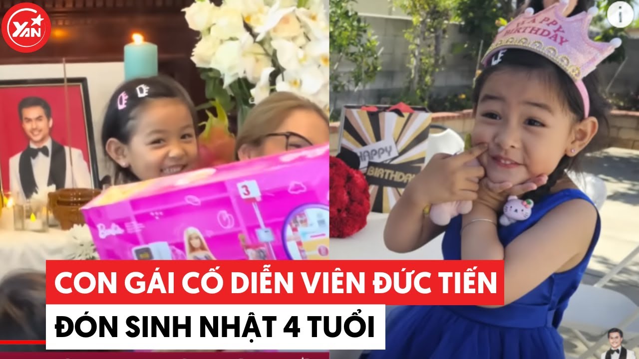 Con gái cố diễn viên Đức Tiến đón sinh nhật 4 tuổi không có ba bên cạnh