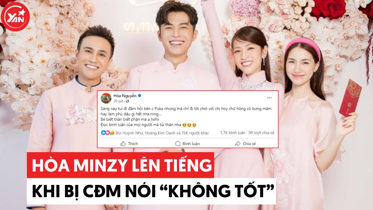 Hòa Minzy tủi thân lên tiếng khi bị "hiểu lầm" bưng quả cho Puka