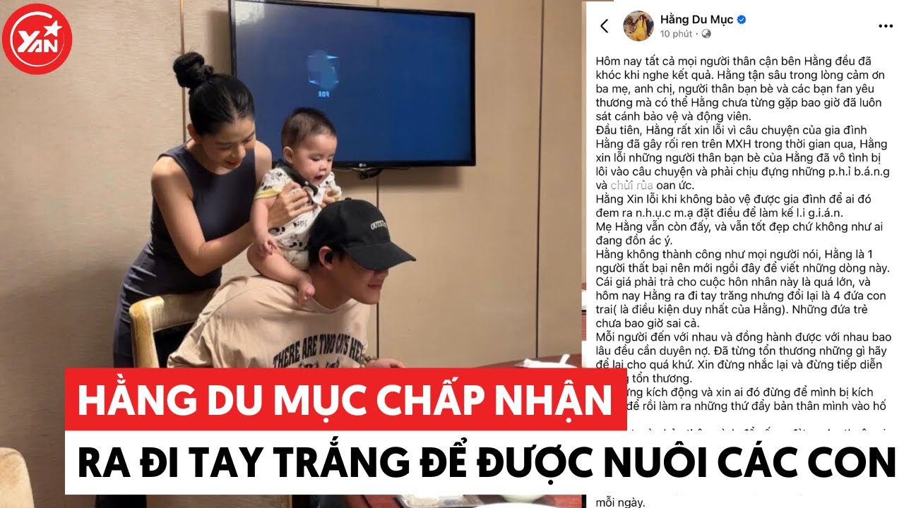 Bố Hằng Du Mục đã bật khóc khi con gái thành công bảo vệ được 4 người con dù phải ra đi tay trắng