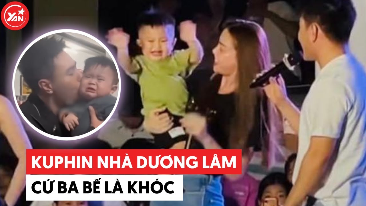 KuPhin nhà Lê Dương Bảo Lâm giao lưu với fan cực nhiệt tình, nhưng ba bế là khóc