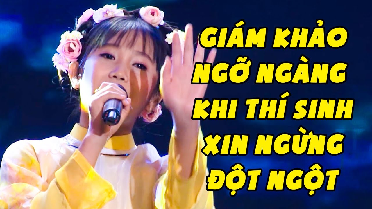 Giám Khảo TÁ HỎA Khi Thí Sinh Nhí Hát Quá Hay Nhưng Lại Xin Ngừng Đột Ngột | Yêu Ca Cổ THVL