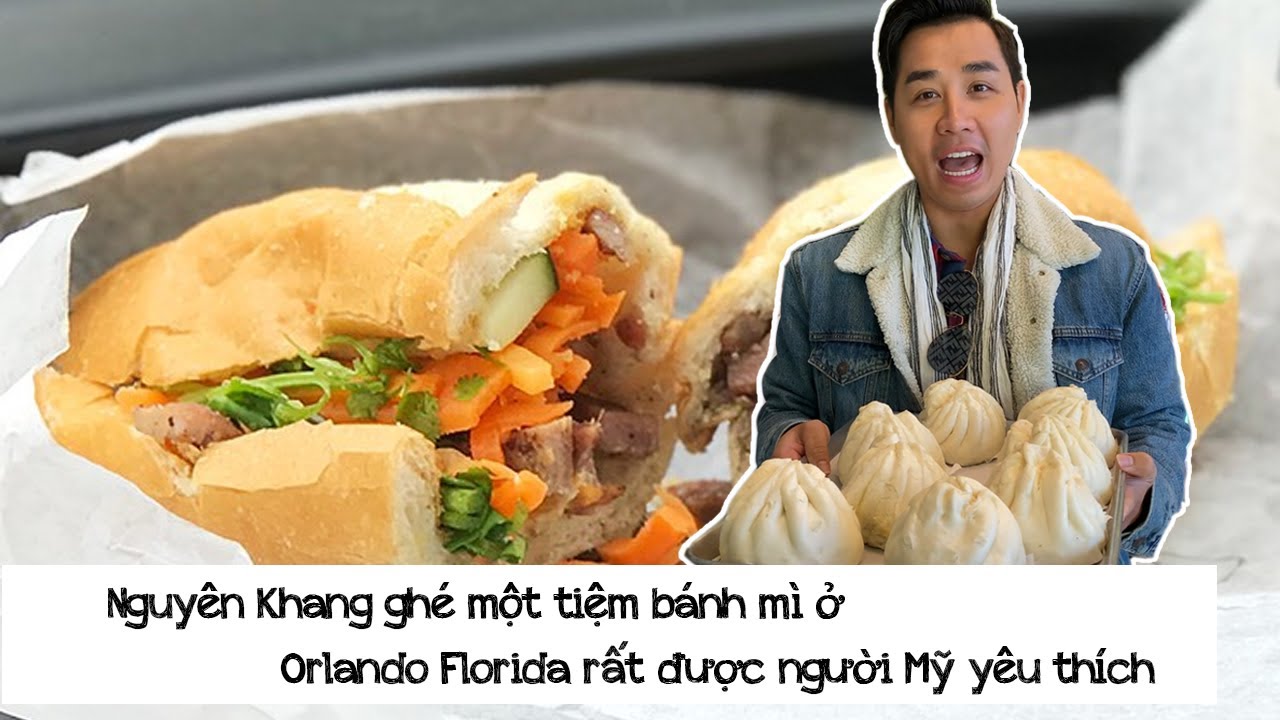 Nguyên Khang ghé một tiệm bánh mì ở Orlando Florida rất được người Mỹ yêu thích