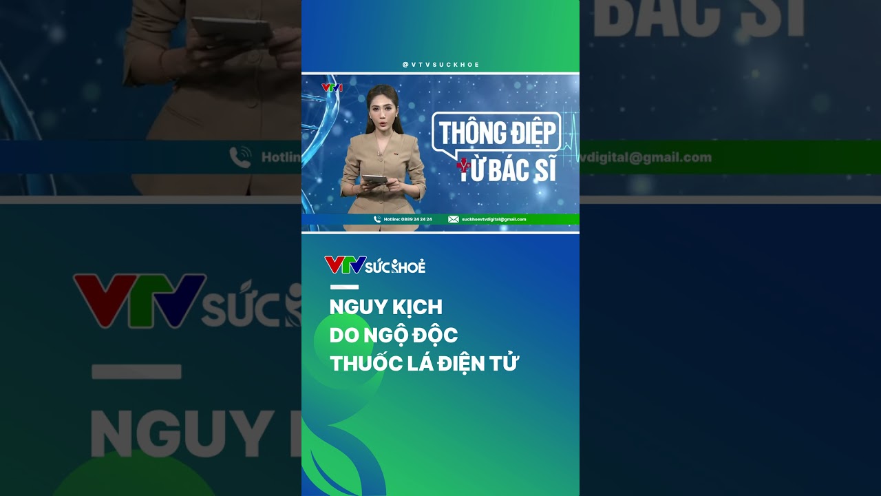 Nguy kịch do ngộ độc thuốc lá điện tử| VTV Sức khỏe#shorts #thuocladientu #ngodoc #tintuc #new #vtv