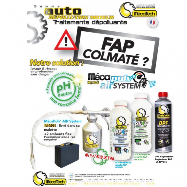 Clean Fap - kit de nettoyage du fap et catalyseur sans démontage