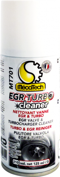 EGR Turbo cleaner essence et diesel Aérosol de 210 / 125 ml MECATECH R –  LONG LIFE PERFORMANCE