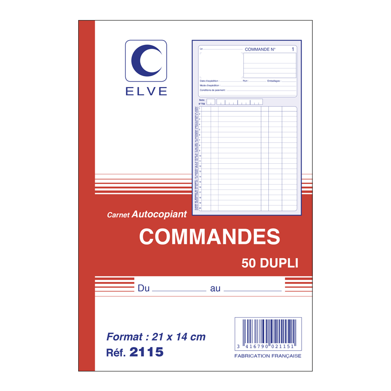 Elve Carnet de bord pour véhicules de service 150 x 215 mm