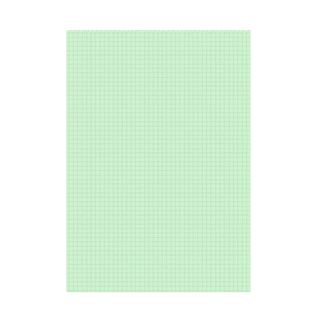 B14813V - Bristol vert quadrillé 5x5 - A5 - 100 fiches