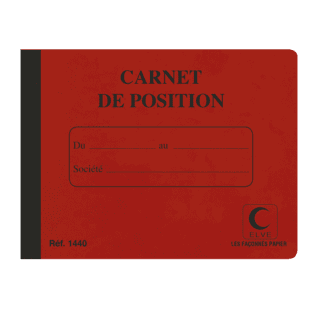 1440 - Carnet de position de compte - 114 x 156 - 60 pages - x4