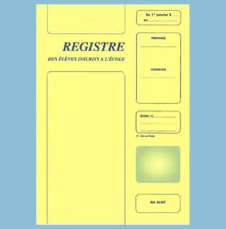 36287 - Registre matricule des élèves inscrits à l'école - 297 x 210 - 24 pages - x5