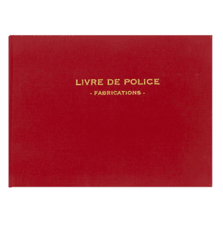 14162 - Registre "Livre de police pour Bijoutiers - Fabrications" - 210 x 300 - 200 pages