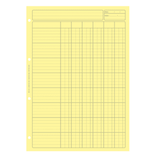 2661 - Bloc audit 6 colonnes - 297 x 210 - 80 pages