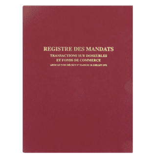 1410 - Registre "Mandat Transactions Immobilières" - 320 x 250 - 200 pages