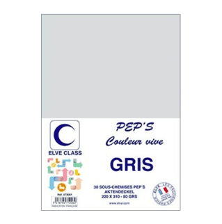 473081 - Paquet de 30 sous-chemises Elve Class Pep's grises 80g - 220 x 310 mm - (carton de 15)