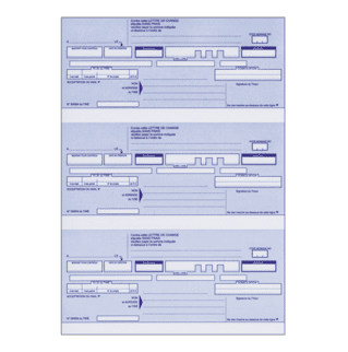 524 - Ramette A4 traites normalisées prédécoupées - 100 feuilles (3 par feuille)