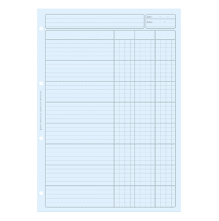 2632 - Bloc audit 3 colonnes  - 297 x 210 - 80 pages