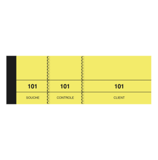 213 - Lot de 10 blocs passe-partout jaune - 50 x 150 - 100 feuillets 