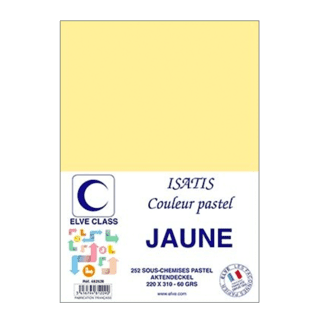 482528 - Paquet de 252 sous-chemises Elve Class Isatis jaunes 60g - 220 x 310 mm - (carton de 5)