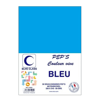 473091 - Paquet de 30 sous-chemises Elve Class Pep's bleues 80g - 220 x 310 mm - (carton de 15)