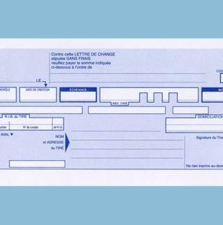 241391 - 600 Lettres de change 240x12'' - 3 lettres de 4'' par page - 90gr/m2