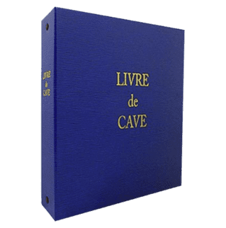 601 - Livre de Cave bleu avec recharge - 230 x 245