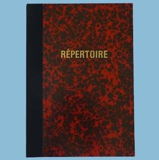 61602 - Répertoire marbré Annonay travers avec marge - 297 x 210 - 200 pages