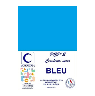 471291 - Paquet de 102 sous-chemises Elve Class Pep's bleues 80g - 220 x 310 mm - (carton de 10)