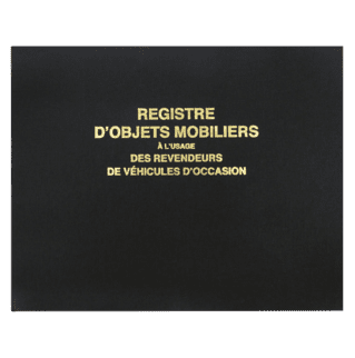 1414 - Registre "Livre de police pour Garagistes et Vendeurs de Véhicules d'Occasion" - 250 x 320 - 100 pages
