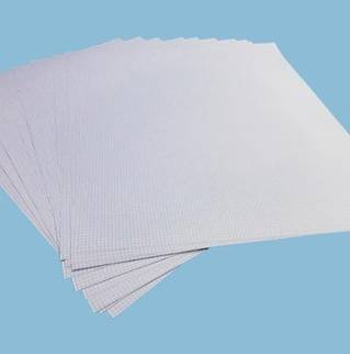 B506513 - Bristol blanc quadrillé 5x5 - 500 x 650 - 25 feuilles - x10 panaché