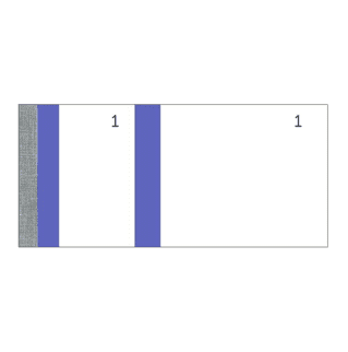 241 - Lot de 10 blocs vendeurs couleur bleue - 60 x 135 - 100 feuillets 