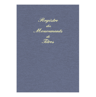 411 - Registre "Mouvements de Titres" - 297 x 210 - 100 pages