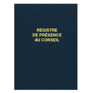 41001 - Registre "¨Présence au Conseil" - 297 x 210 - 104 pages