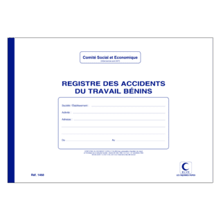 1468 - Registre "Accidents du travail bénins" - 210 x 297 - 20 pages