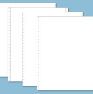 24104 - Listing autocopiant 240x11'' - velin blanc + 3 plis - BCD