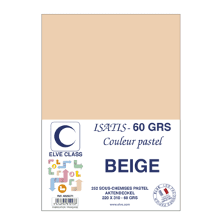 4825271 - Paquet de 252 sous-chemises Elve Class Isatis beige 60g - 220 x 310 mm - (carton de 5)