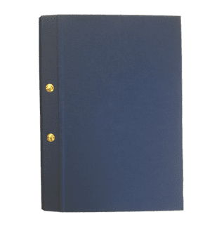 D91 - Reliure notariale bleue 