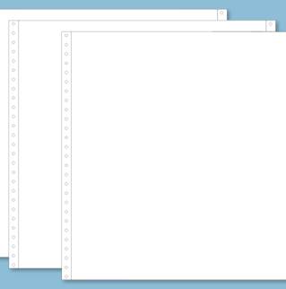 38203 - Listing autocopiant 380x12'' - velin blanc + 2 plis - BCD