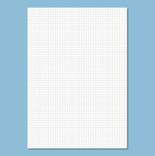 B10013 - Bristol  blanc quadrillé 5x5 - 100 x 150 - 100 fiches