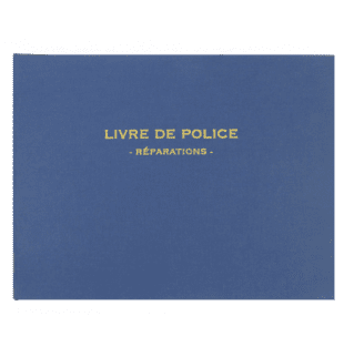 14182 - Registre "Livre de police pour Bijoutiers - Réparations" - 210 x 300 - 200 pages
